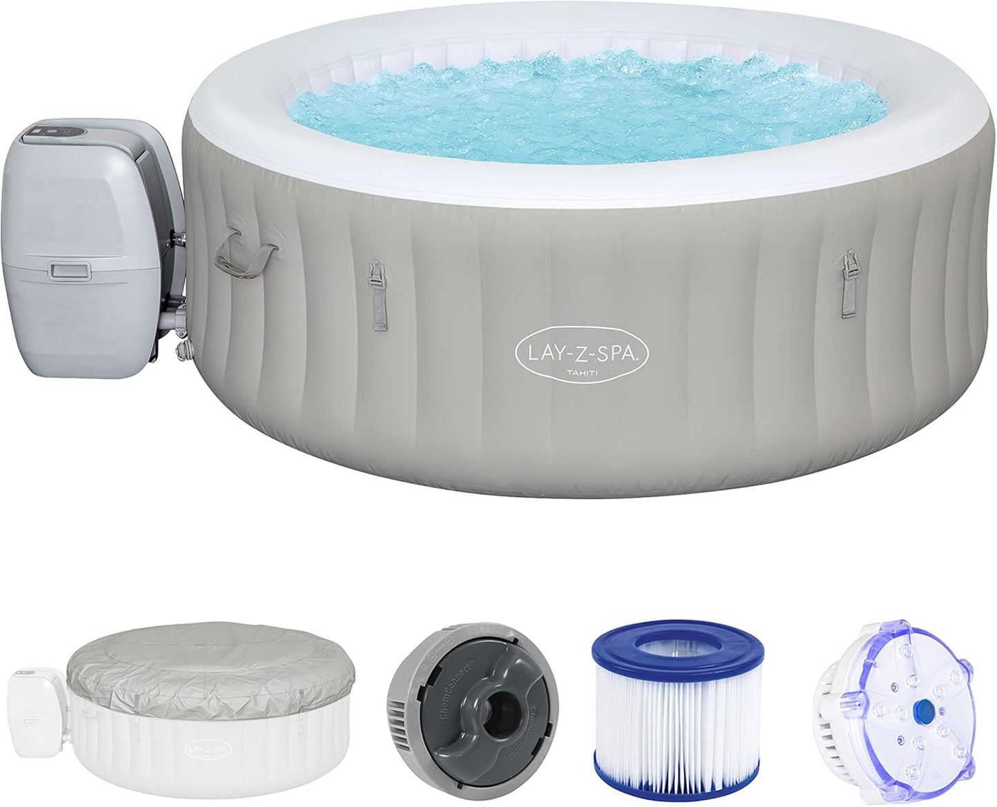 2026 Spa gonflable rond BESTWAY Lay-Z-Spa® Miami Airjet™ 2 - 4 personnes