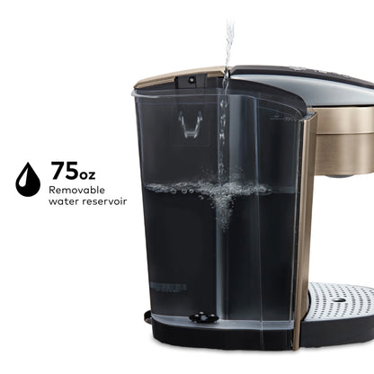 2026 2025 Keurig K-Elite – Machine à Café à Dosettes K-Cup à Portion Unique, Finition Brossée Slate, Programmable pour Café Chaud et Glacé