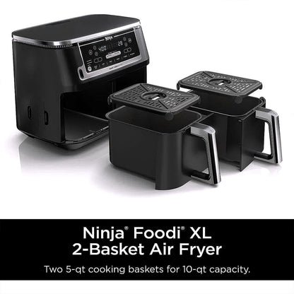 2026 Ninja DZ550 Foodi Friteuse à air chaud DualZone 10 Quart – 6-en-1