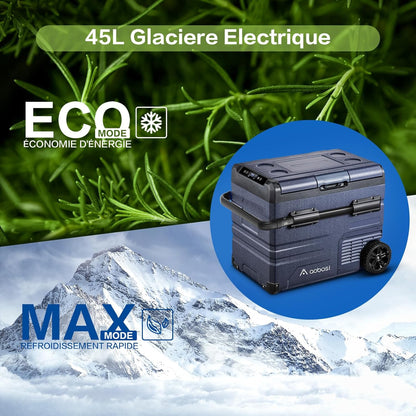 2026 115L Glaciere Electrique Double Zone,Glaciere a Compression WiFi APP,12 V/24 V et 100-240 V Frigo Camping,-20 ℃ à 20 ℃,pour Voiture,Camion,Bateau,Camping,Car,Caravanes,Voyageant,Maison