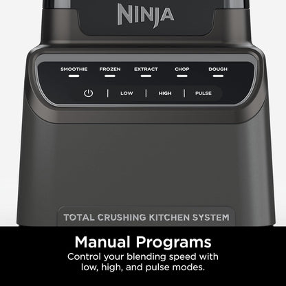 2026 2025 Ninja Mega Kitchen System, 1500W, Blender XL 72 oz et Robot Culinaire 8 Tasses avec (2) Gobelets To-Go 16 oz, Technologie Total Crushing - Smoothies, Glace Pilée, Purées, Pâte & Plus, Noir, BL770