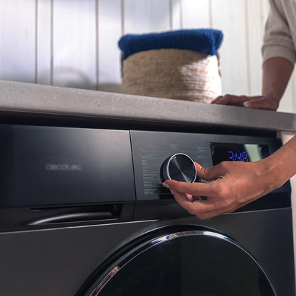 2026 Cecotec Bolero Dresscode 10500 Inverter Steel A. Lave-linge 10 kg Steel, 1400 tr/min, Moteur Inverter Plus, Vapeur, Classe A.