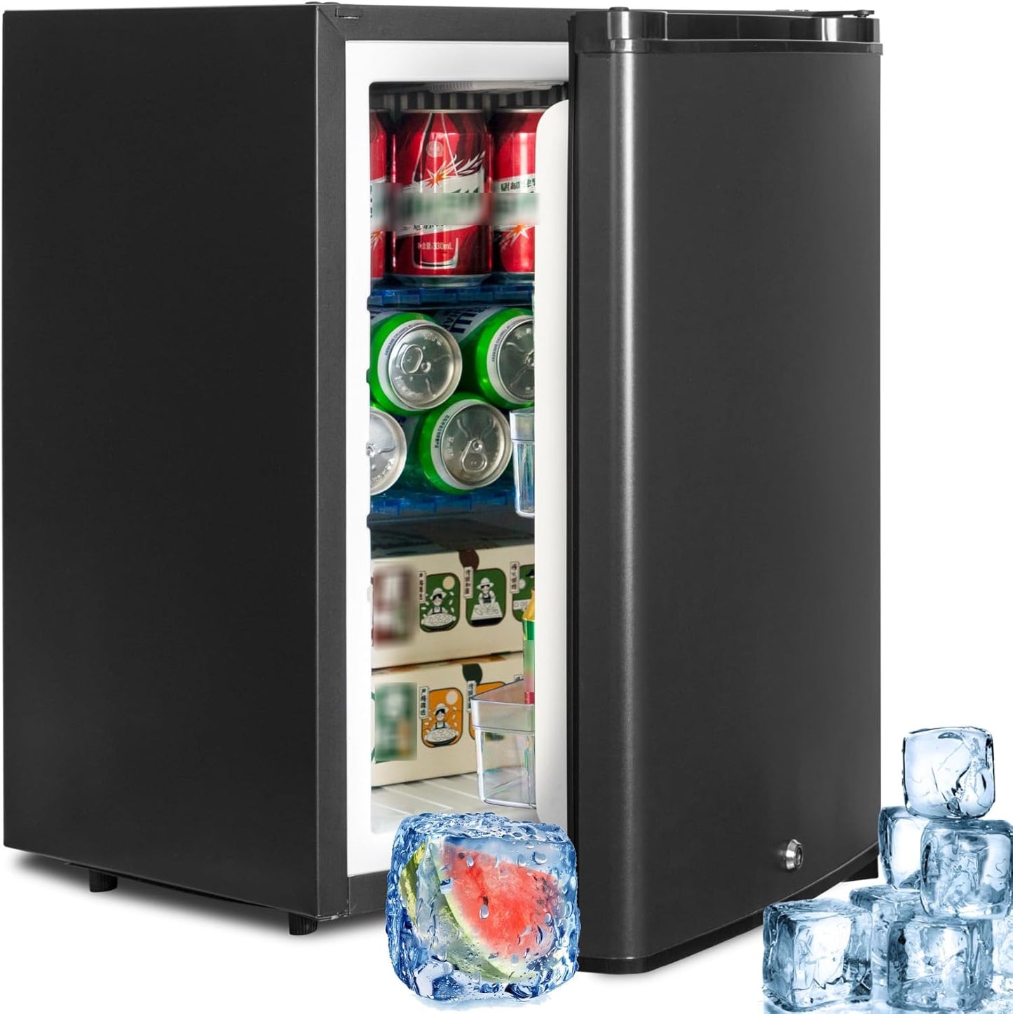2026 SMETA Frigo 12V, Réfrigérateur Camping 12V 220V 40L, Frigo Caravane, Mini Frigo de Chambre, Frigo 12V Camping Car, Réfrigérateur pour Voiture, Van, Fourgon, Bureau, Gîte - Noir
