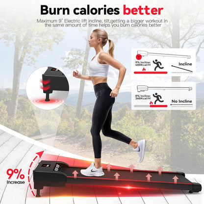 2026 2025 Sperax Tapis de Marche Vibrant avec Application, Tapis de Course 3 en 1 Sous Bureau, 2,5HP Faible Bruit, Tapis de Marche avec Télécommande, Tapis de Course Portable pour Bureau à Domicile