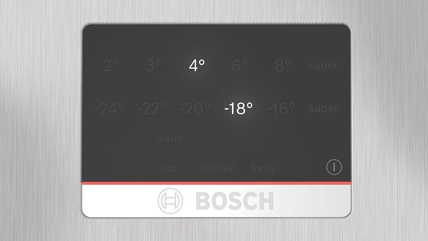 2026 Bosch KGN367LDF- Série 4, Réfrigérateur combiné pose-libre,186 x 60 cm, Inox