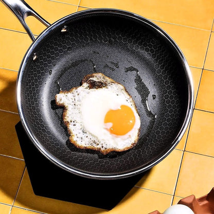 2026 Set de casseroles en acier inoxydable 6 pièces avec couvercles en verre – Noir