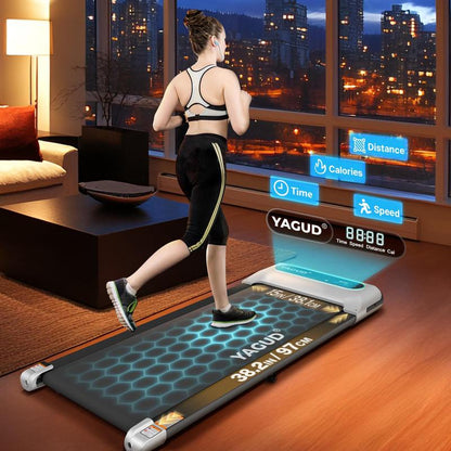 2026 [BLACKFRIDAY]Yagud Walking Pad with Wheels,Remote Control, LED Display, Portable Under Desk Treadmill for Small Spaces, Home/Office Exercise Equipment Fitness Workout Calories