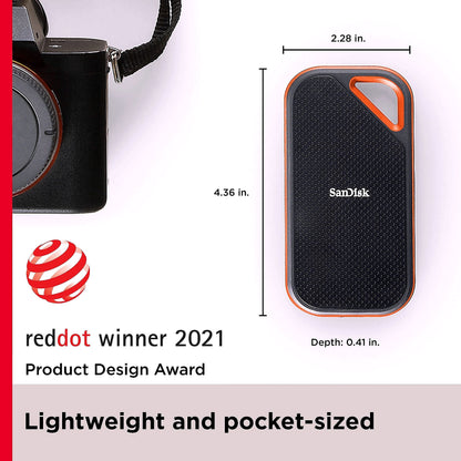 2026 SanDisk Extreme PRO SSD Portable 1 To – Jusqu’à 2000 Mo/s SSD NVMe HAUTE PERFORMANCE
