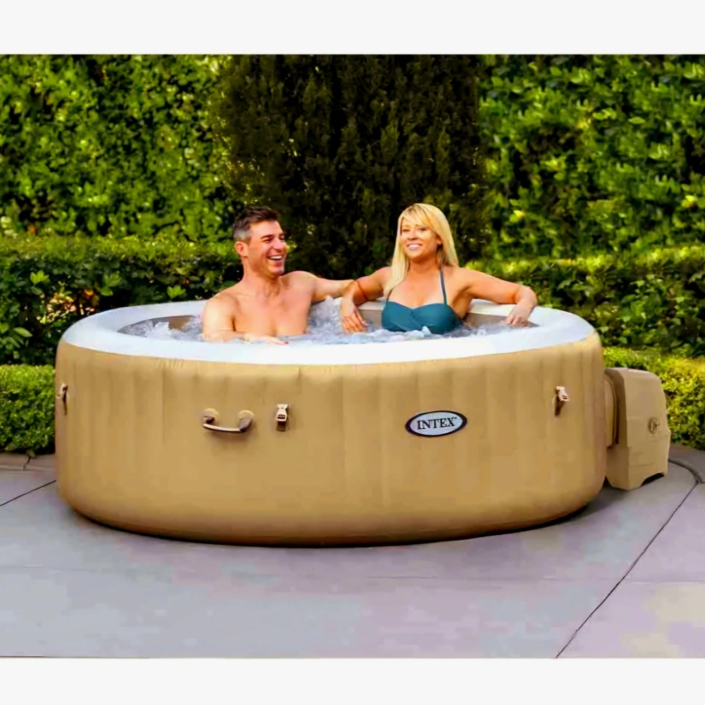 2026 2025 Intex PureSpa Bubble Massage 120-Düsen Aufblasbarer Whirlpool Spa-Set