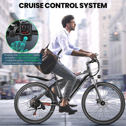 2026 Vélo Électrique 500W 26" pour Adultes avec Contrôle de Vitesse – Gocio