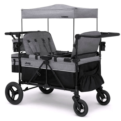 2026 Jeep Wrangler Deluxe Wagon Poussette 4 places – par Delta Children