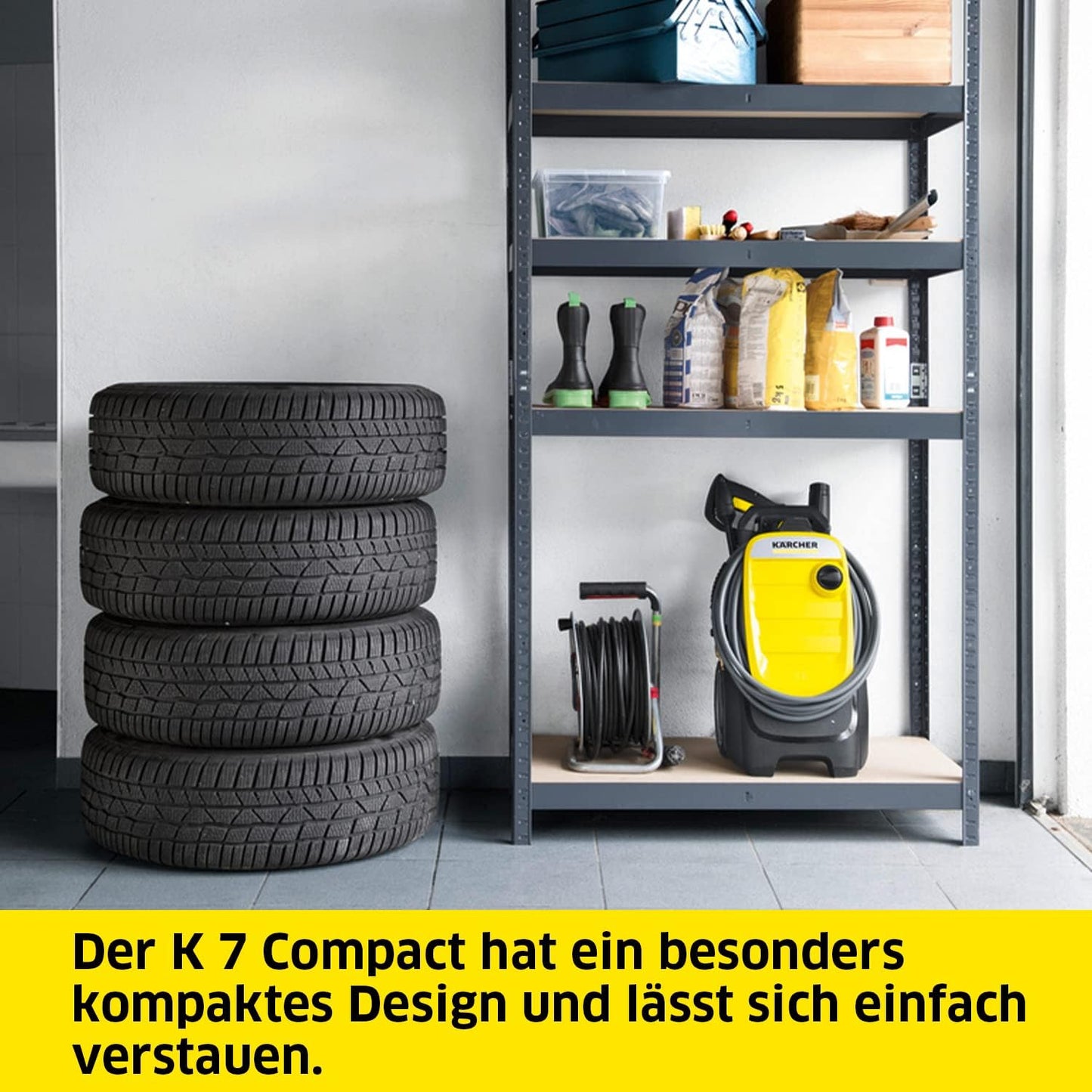 2026 Nettoyeur haute pression Karcher K 7 Premium Smart Control Flex Home - 180 bars - 600 L/h - connecté - tambour enrouleur - brosse terrasse