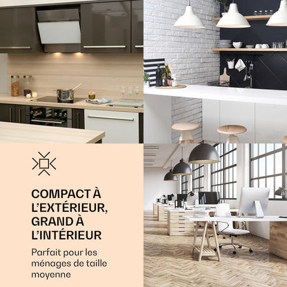 2026 KLARSTEIN Laika - Congélateur, volume total 60 litres, thermostat à 5 niveaux, 0 à -18°C, 3 grilles, pose libre, design rétro - rouge