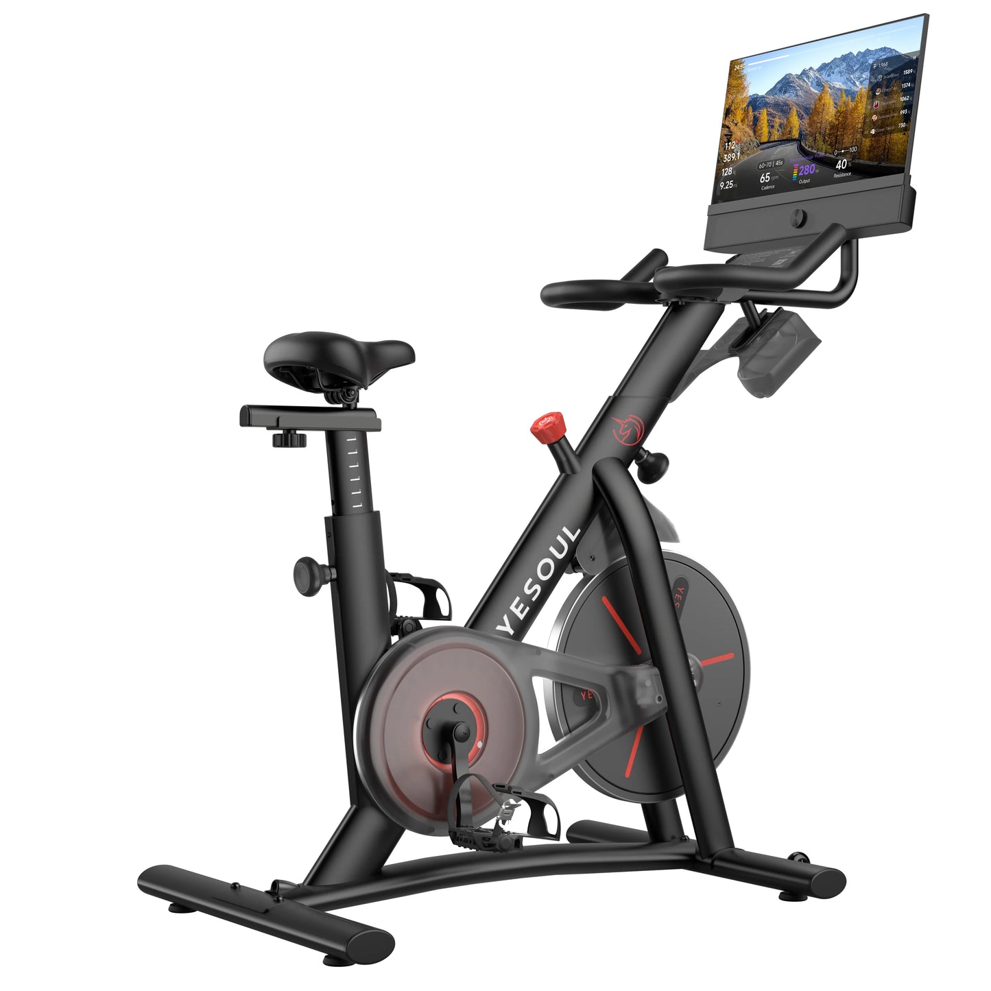 2026 2025 Vélo d’Appartement Yesoul G1M Plus avec Écran 21,5" Full HD Rotatif et Résistance Magnétique Silencieuse à 100 Niveaux – Expérience Immersive, Audio Puissant et Données en Temps Réel pour Tous les Niveaux de Fitness