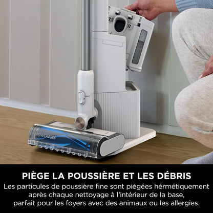 2026 Shark Detect Clean & Empty IW3612AMZEU, Aspirateur sans Fil, Blanc, 240 W, 2 liters