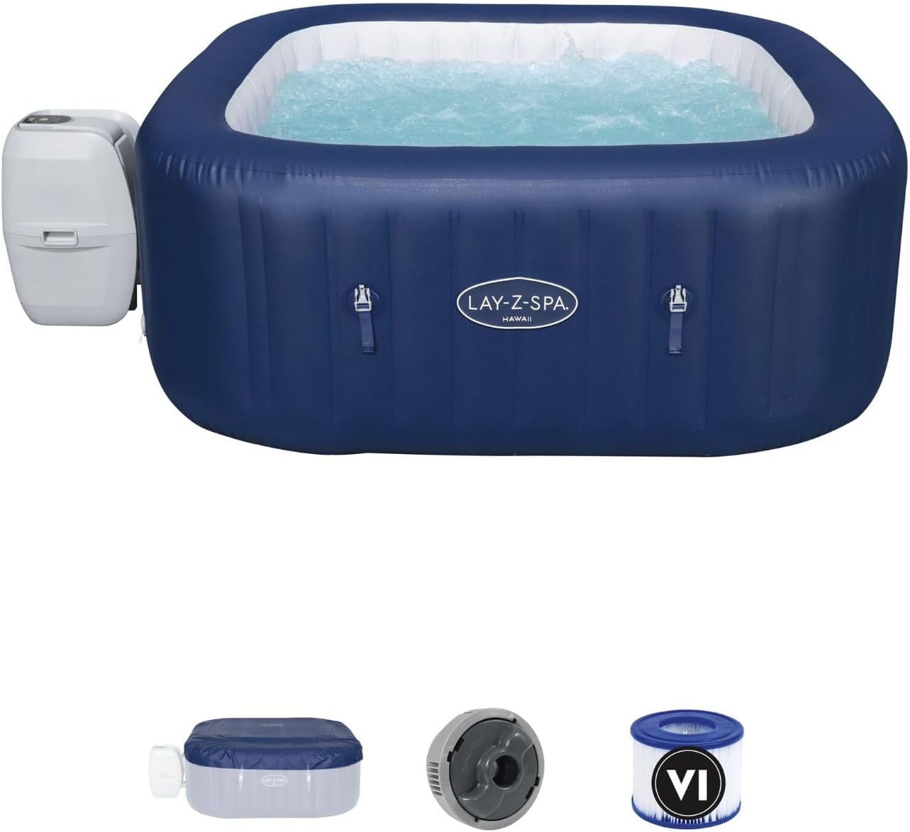 2026 Spa gonflable rond BESTWAY Lay-Z-Spa® Miami Airjet™ 2 - 4 personnes