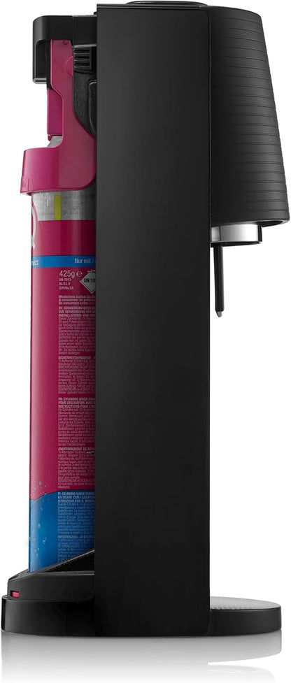 2026 2025 SodaStream Terra Machine à Eau Pétillante Bundle (Noir), avec CO2, Bouteilles Compatibles Lave-Vaisselle et Arômes Bubly Drops
