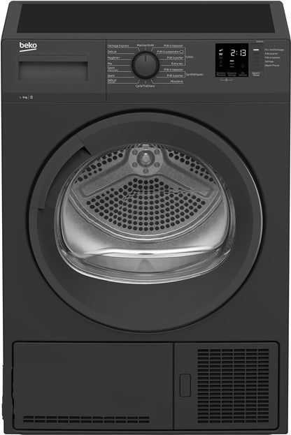 2026 Sèche-linge BEKO DCB912A Anthracite à condensation 9 Kg Eco Sense 110l