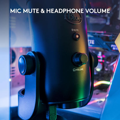 2026 2025 Logitech for Creators Microphone USB Blue Yeti (Noir)