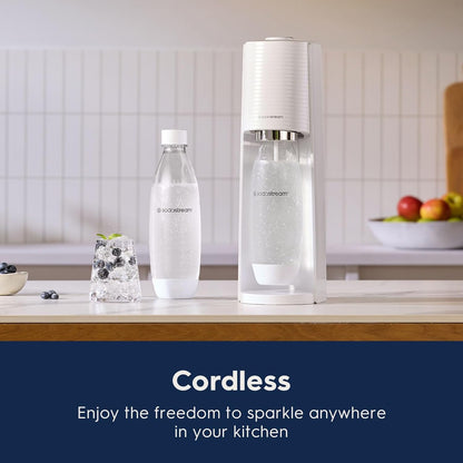 2026 2025 SodaStream Terra Machine à Eau Pétillante Bundle (Noir), avec CO2, Bouteilles Compatibles Lave-Vaisselle et Arômes Bubly Drops