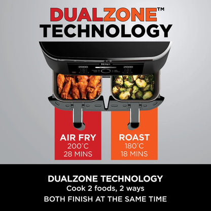 2026 2025 Friteuse à air double zone 9,5 L Ninja Foodi Max grande capacité avec deux tiroirs indépendants