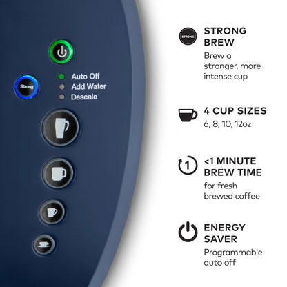 2026 2025 Keurig K-Select Machine à Café à Dosettes K-Cup à Usage Unique, Édition Matte White – Infuseur Simple, Fonction Strong Brew et Réservoir 52 oz