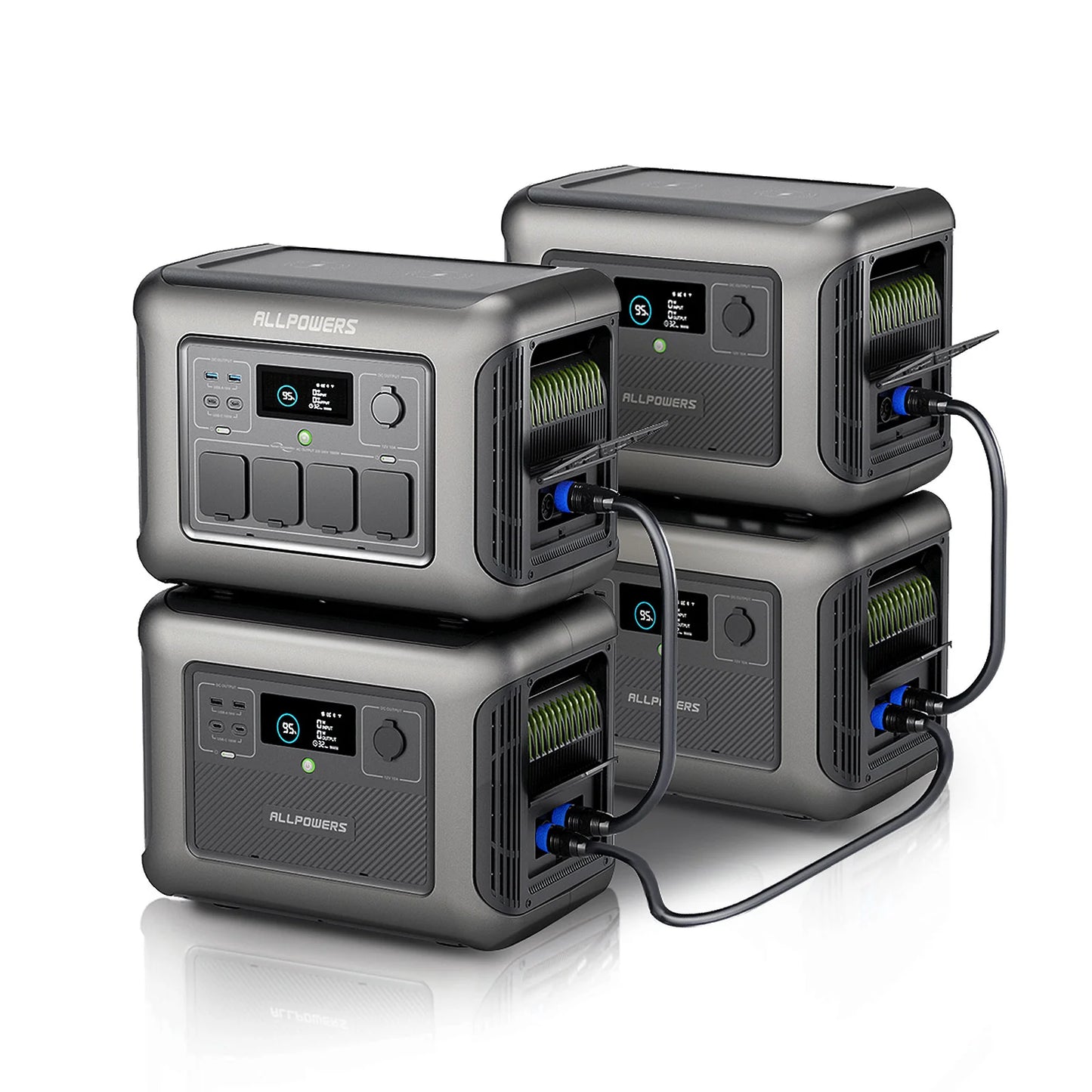 2026 2025 ALLPOWERS B1000 Batterie d’extension 1152Wh pour stations d’énergie R1500 et R2500