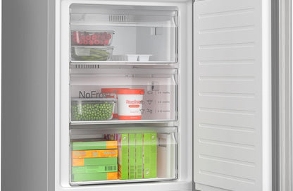 2026 Bosch KGN367LDF- Série 4, Réfrigérateur combiné pose-libre,186 x 60 cm, Inox