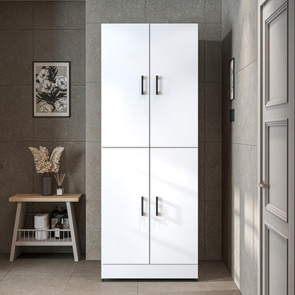 2026 ROOMART Dora Armoire de machine à laver, pour sèche-linge et machine à laver, en 4 couleurs, avec portes et planche coulissante (chêne anthracite)