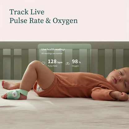 2026 2025 Owlet Dream Duo – Moniteur de Sommeil et Veille Bébé Intelligent – Blanc & Menthe