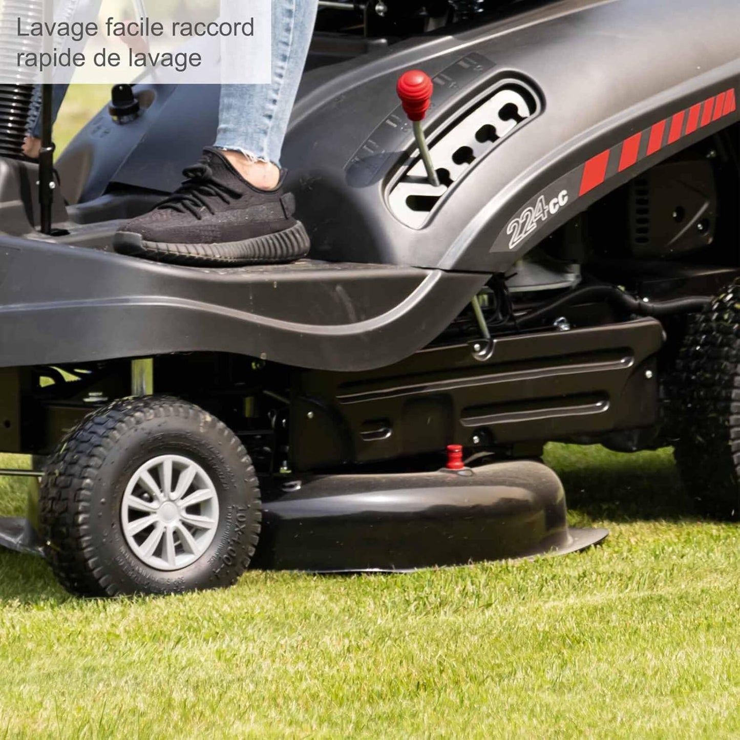 2026 Scheppach Tondeuse à Gazon autoportée MR224-61 – Moteur 4 Temps 5,0 KW – 6,8 CV - Largeur de Coupe 61 cm – Hauteur de Coupe réglable sur 5 Positions – Démarrage électrique