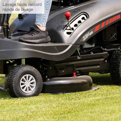 2026 Scheppach Tondeuse à Gazon autoportée MR224-61 – Moteur 4 Temps 5,0 KW – 6,8 CV - Largeur de Coupe 61 cm – Hauteur de Coupe réglable sur 5 Positions – Démarrage électrique