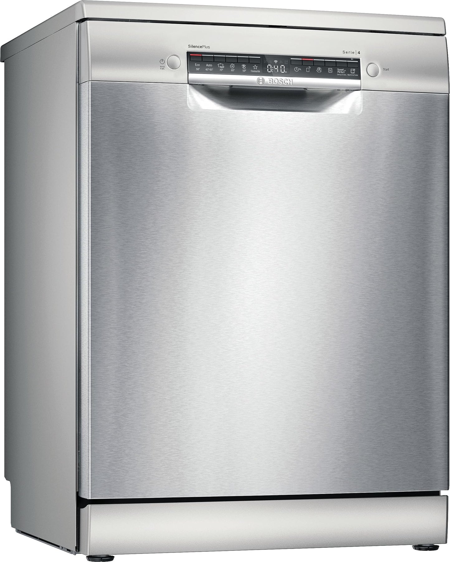 2026 Bosch SMS4EMI01E - Série 4 - Lave-vaisselle Pose-libre - 60 cm - 14 couverts - Silence Plus 42 dB - Inox