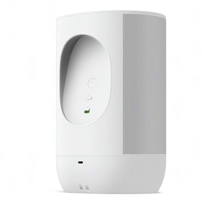 2026 2025 Sonos Move 2 – Enceinte Portable Intelligente Blanche avec Batterie 24 Heures, Bluetooth et Wi-Fi, Résistante à l’Eau, Son Stéréo Puissant et Commande Vocale