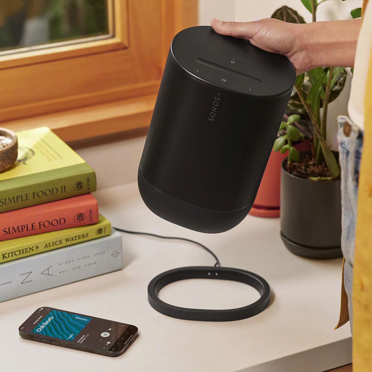 2026 2025 Pack Portable Sonos – Move 2 et Roam 2 (Noir) : Enceintes Portables Wi-Fi et Bluetooth, Étanches, Autonomie Longue Durée, Son Stéréo Puissant