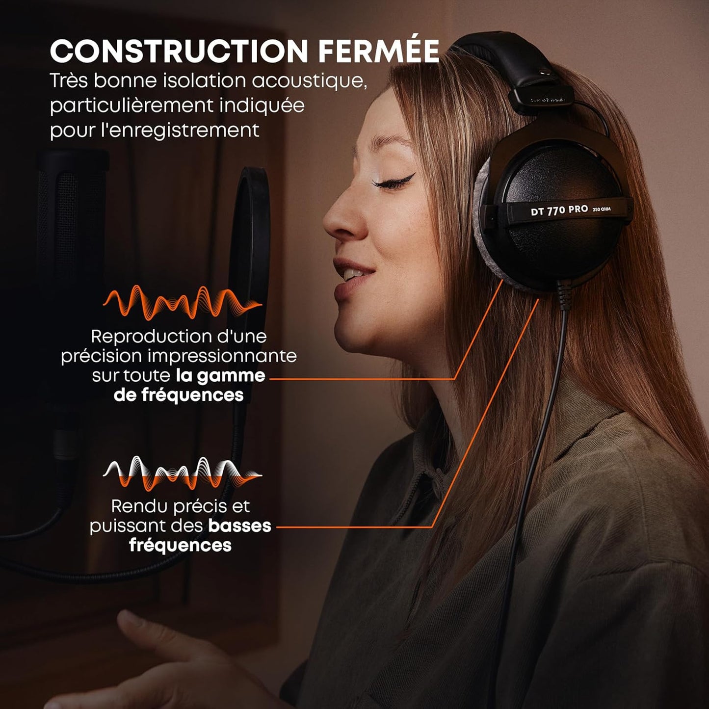 2026 2025 beyerdynamic DT 770 PRO 80 Ohm – Casque Studio Fermé Professionnel avec Isolation Sonore et Confort Supra-Auriculaire – Édition Limitée
