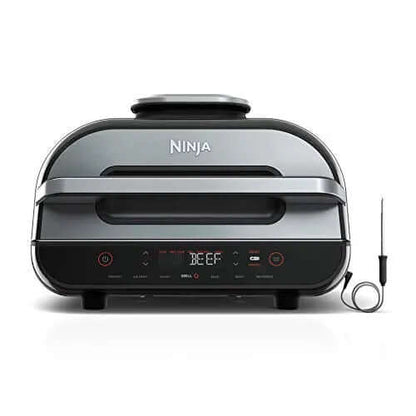 2026 2025 Ninja FG551 Foodi Smart XL Grill d’Intérieur 6-en-1 avec Friteuse à Air 4 Quart – Finition Acier Inoxydable