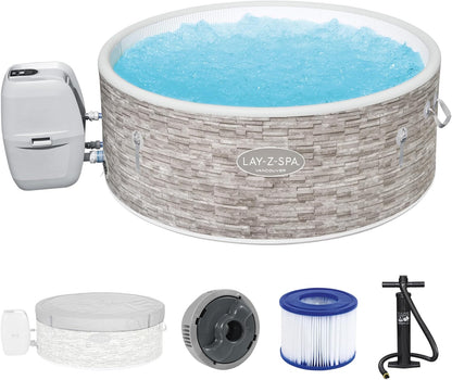 2026 Spa gonflable rond BESTWAY Lay-Z-Spa® Miami Airjet™ 2 - 4 personnes