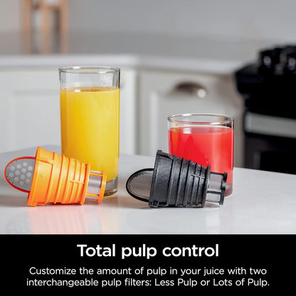 2026 2025 Ninja NeverClog Extracteur à Froid, Puissant, Contrôle Total de la Pulpe, Sur Plan de Travail, Électrique, 2 Fonctions de Pulpe, Compatible Lave-Vaisselle, 2ème Génération, JC151