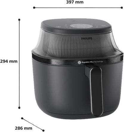 2026 2025 Friteuse à air Philips série 3000 7,2 L, fenêtre de cuisson, friteuse 16 en 1