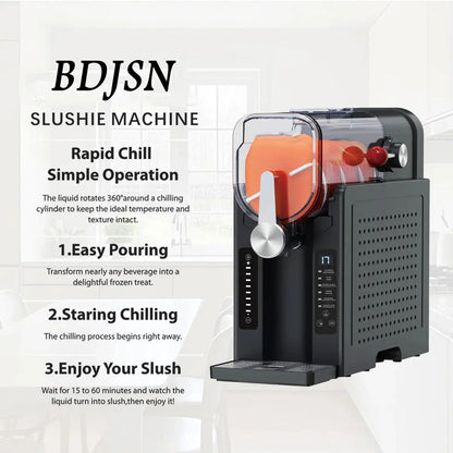 2026 2025 Machine à Boissons Slush Automatique, 1600 ml, Machine à Glace Soft, Pas de Glace Nécessaire, Écran LED, 6 Programmes Préréglés, Pour Maison, Restaurant, Bureau, Snack Bar, Magasin de Boissons Fraîches