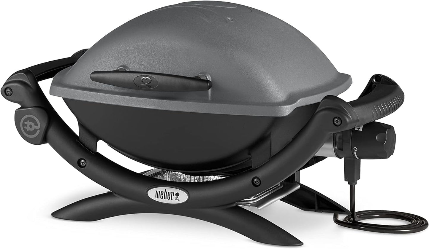 2026 2025 Weber Q1400 – Barbecue Électrique Portable, Surface 43x32 cm, Grille Fonte Émaillée, Édition Limitée