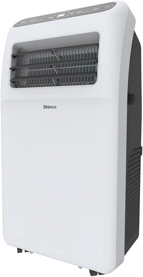 2026 SHINCO Climatiseur mobile, 7000 BTU 2,05kW, Refroidir&Ventilation&Déshumidification, taille de la pièce jusqu'à 54m³(18㎡), Climatiseur mobile avec tuyau d'évacuation et tuyau de vidange, mode sommeil