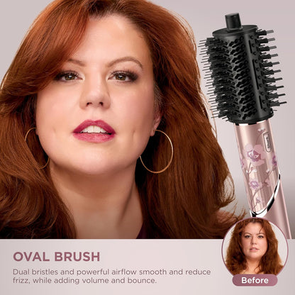 2026 2025 Système de coiffage et de séchage Shark HD430 FlexStyle, sèche-cheveux brosse puissant et multi-styler avec boucleurs Auto-Wrap, brosse plate, brosse ovale et embout concentrateur, coloris Stone