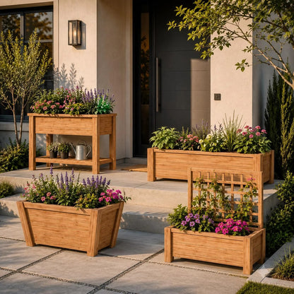 Modern Cedar Planter Box Plans | 4 DIY Raised Garden Bed